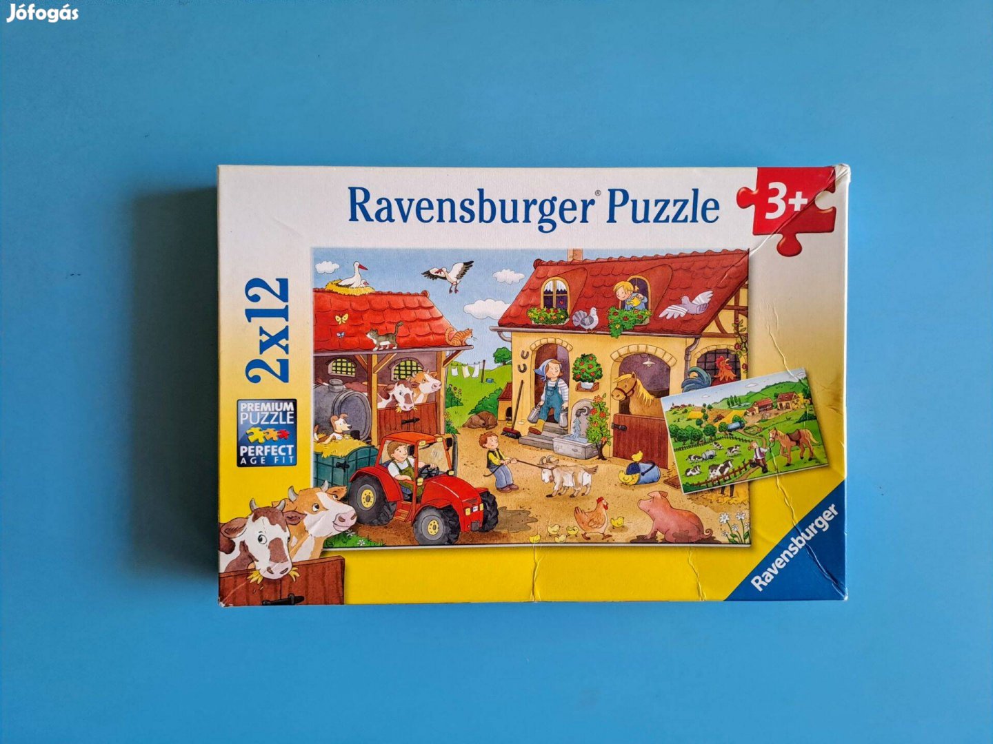 Farm puzzle, tanya kirakó játék, 2x12 db, hiánytalan, 3+ [1009]